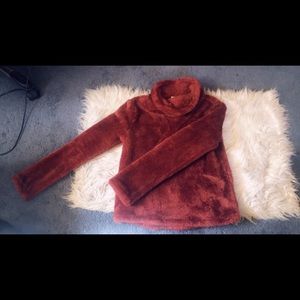 Windbreaker from F21 ; Fuzzy Pullover from Target